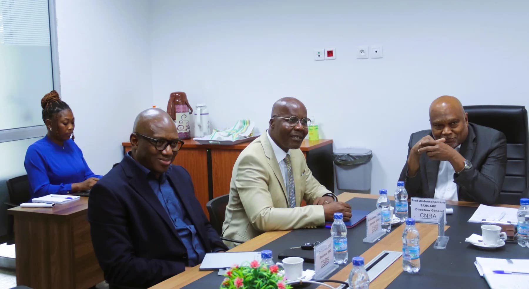 Visite institutionnelle du DG du CSRS, Prof Jérémie ZOUEU au CNRA