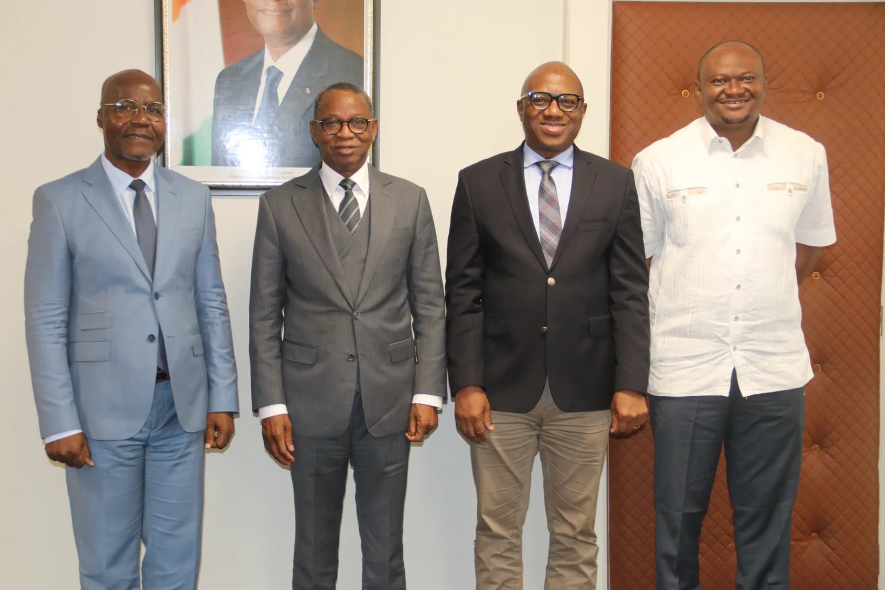 De gauche à droite : Prof. Jérémie T. ZOUEU, Me KAMARA Adama, Doc Daouda DAO, Doc Bognan KONE